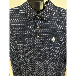 Chicago Cubs 1876 Golf Shirt Polo Performance Blue Floral Cubbie